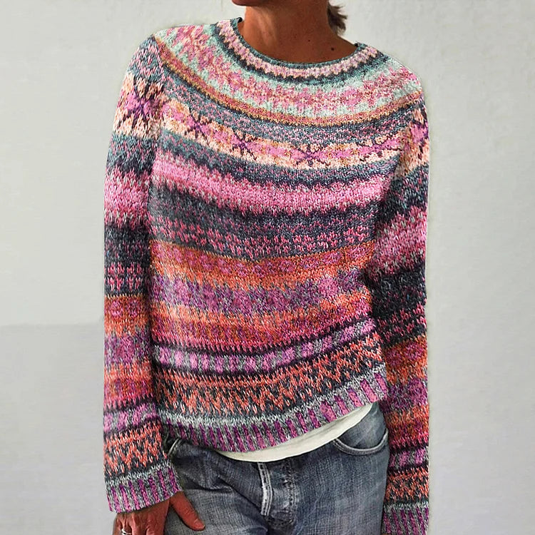 Danuta - Retro Scandinavian knit sweater