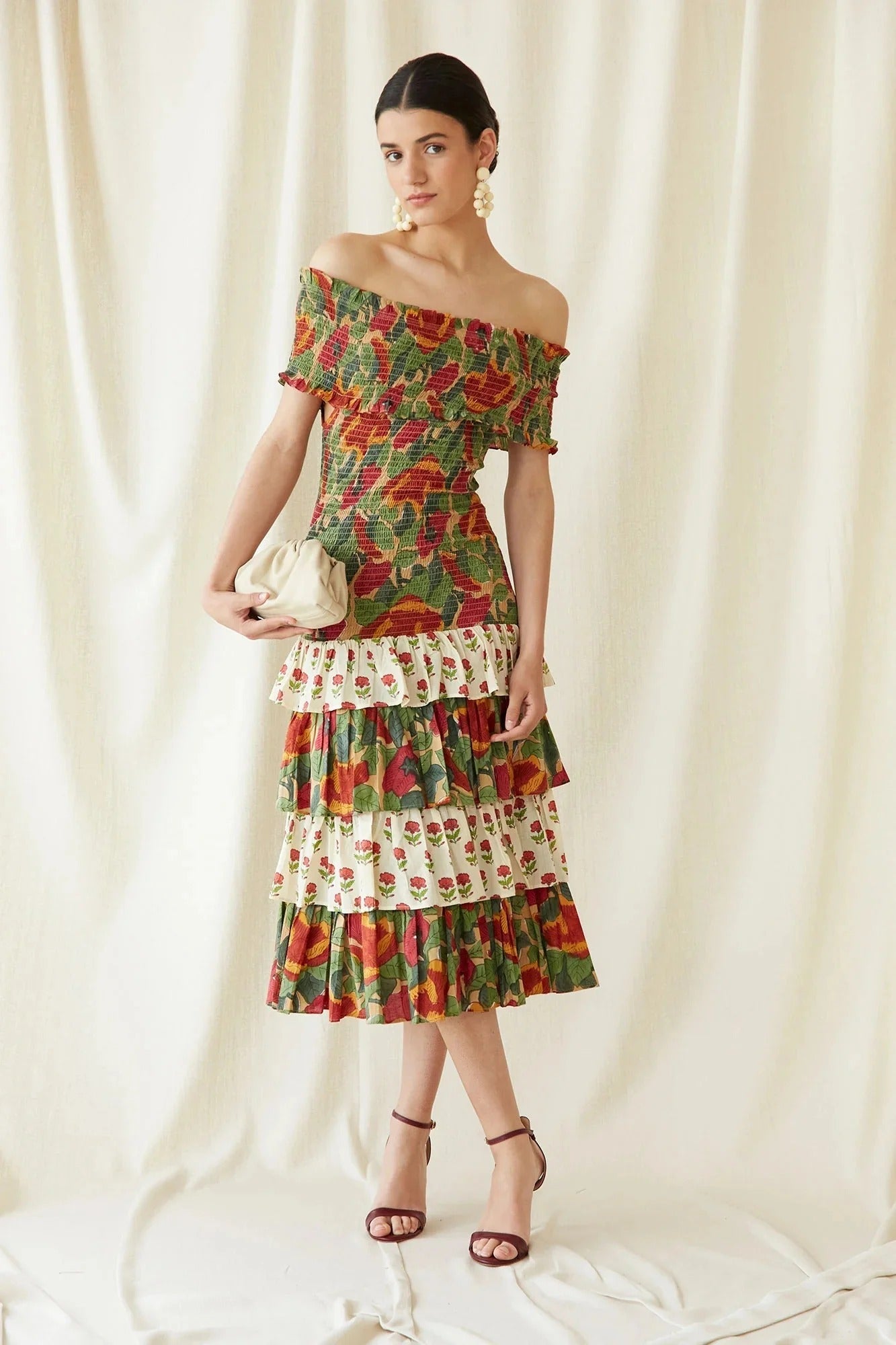 Multicolor May Midi Dress