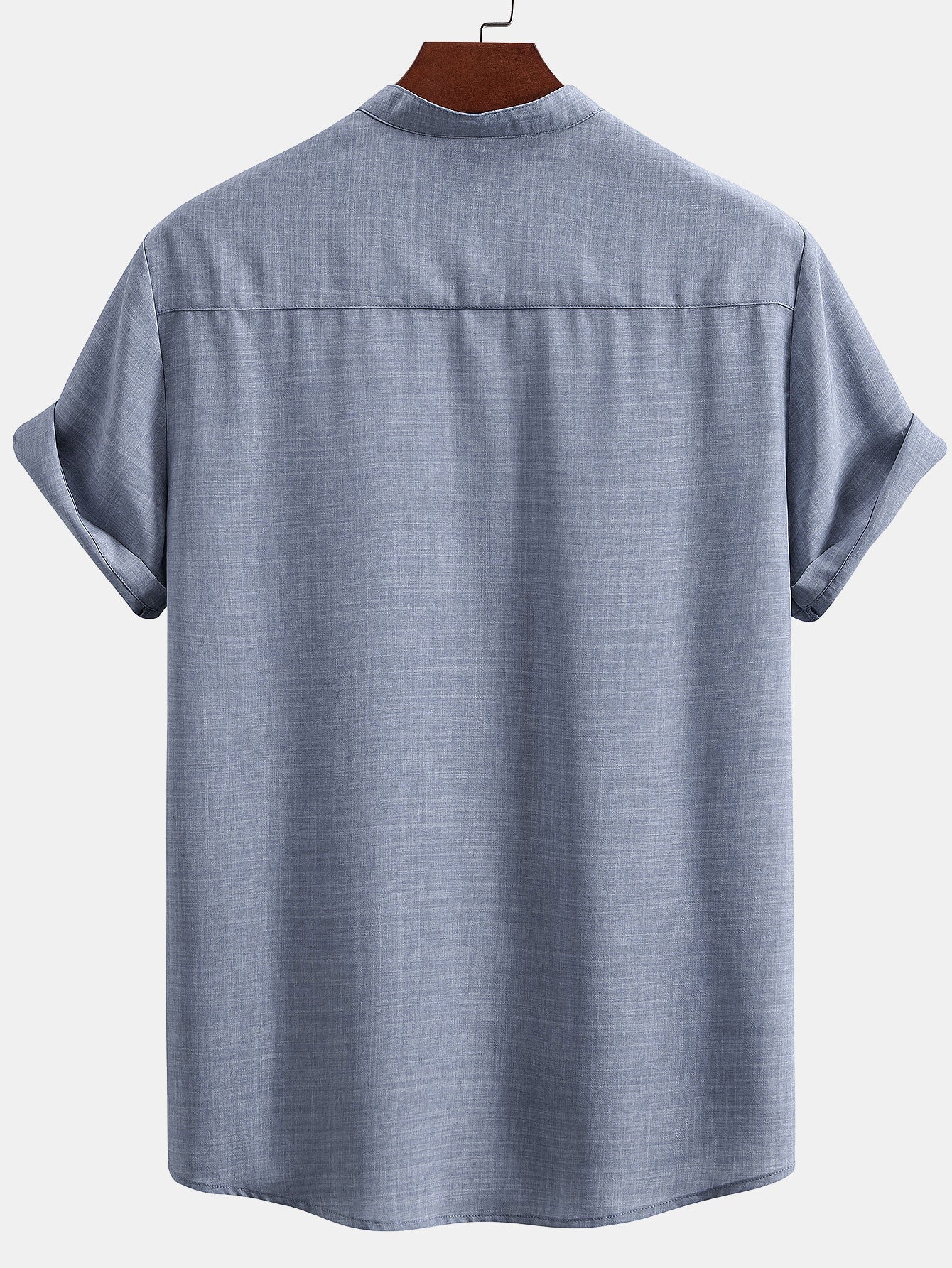 Short Sleeve Stand Collar Shirt