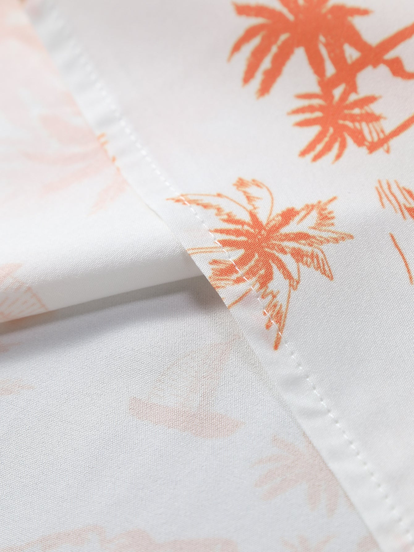 Palm Tree Print Button Up Shirt & Swim Shorts