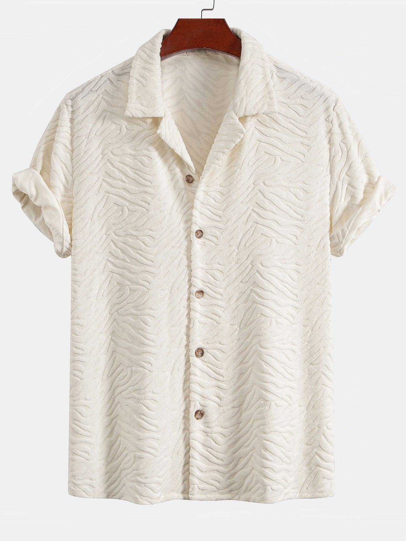 Animal Texture Terry Cuban Shirt