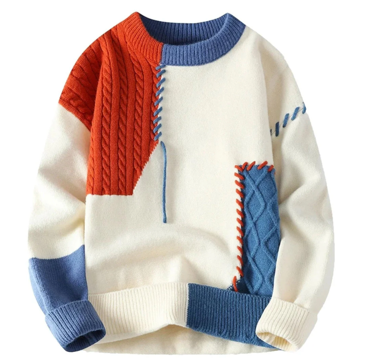 The Patchwork Knit Sweater