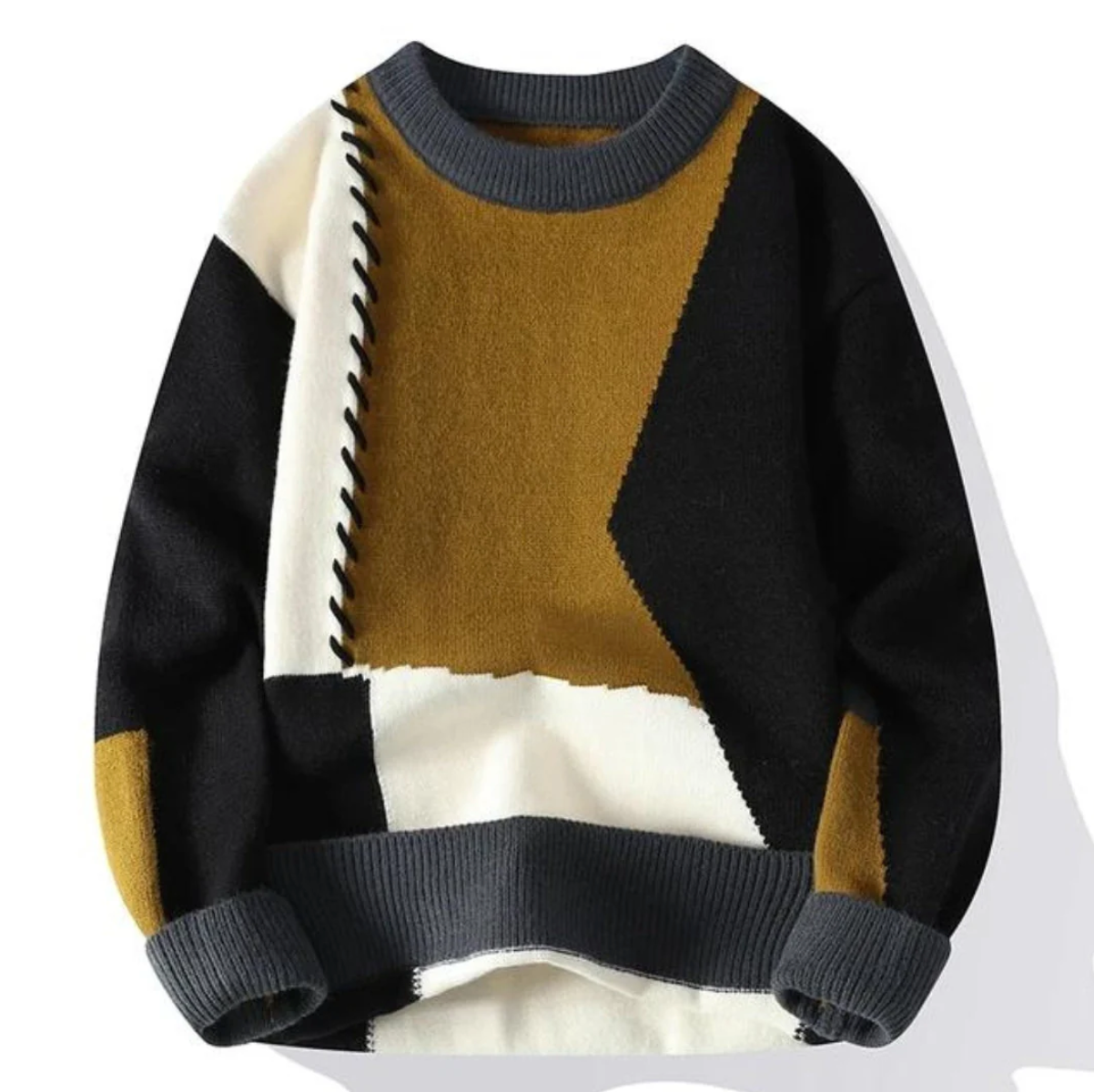 The Patchwork Knit Sweater