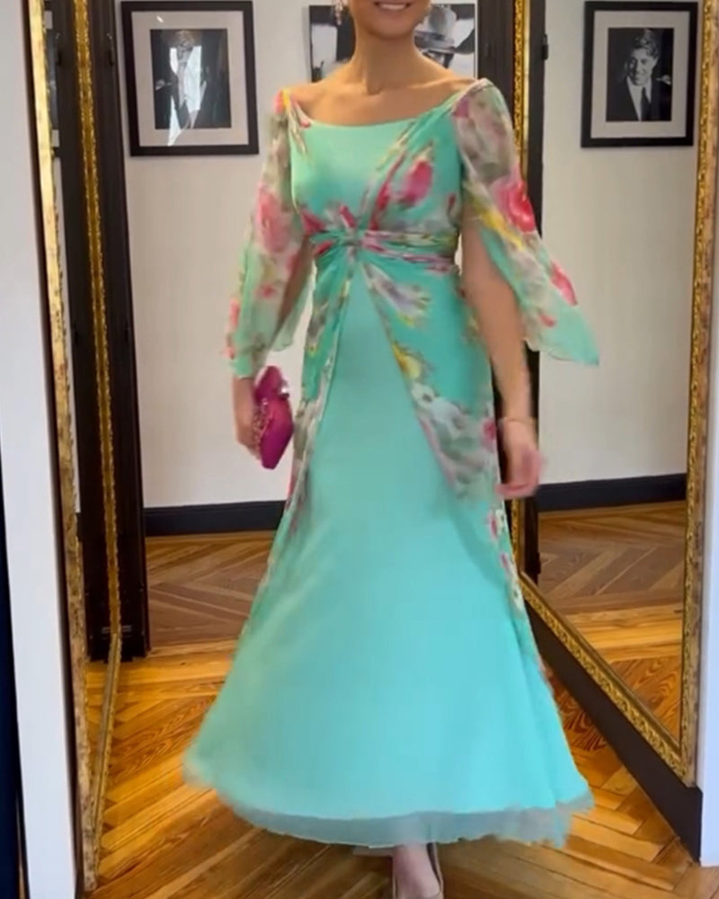 Elegant design printed dress