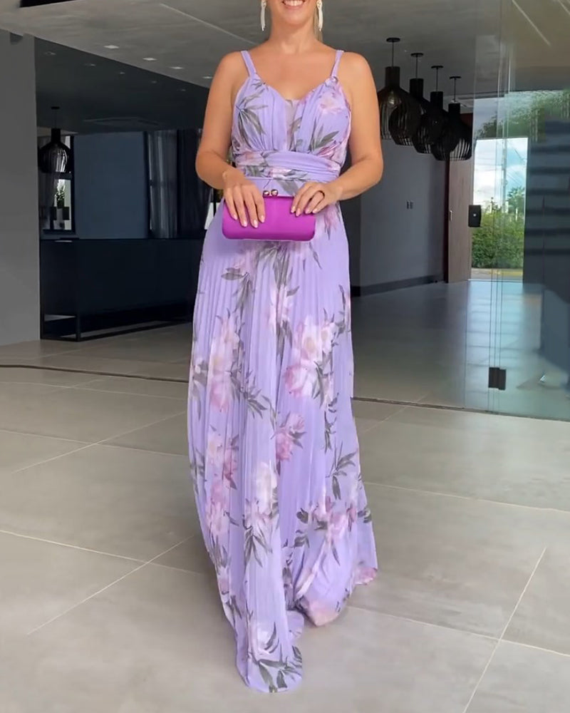 Gentle suspender elegant dress