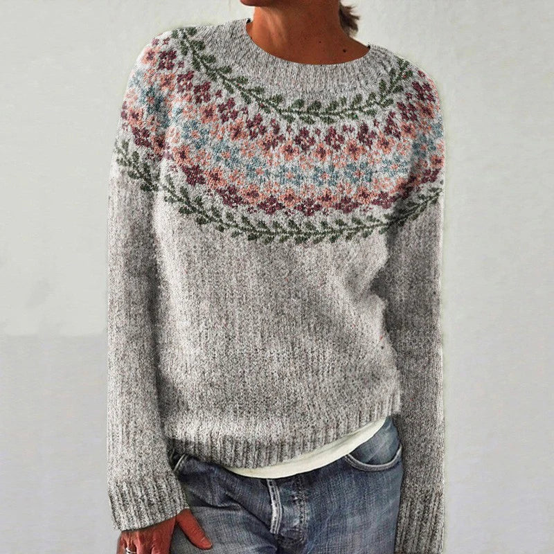 Renata - Retro Scandinavian knit sweater