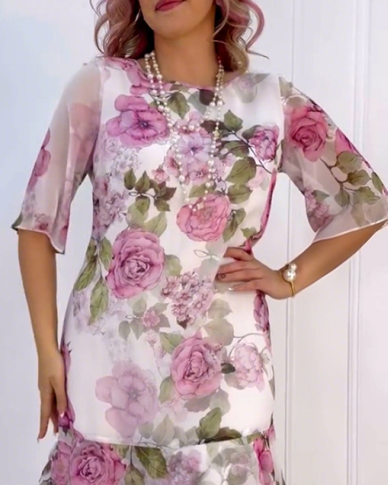 Fashion Floral Print Dress