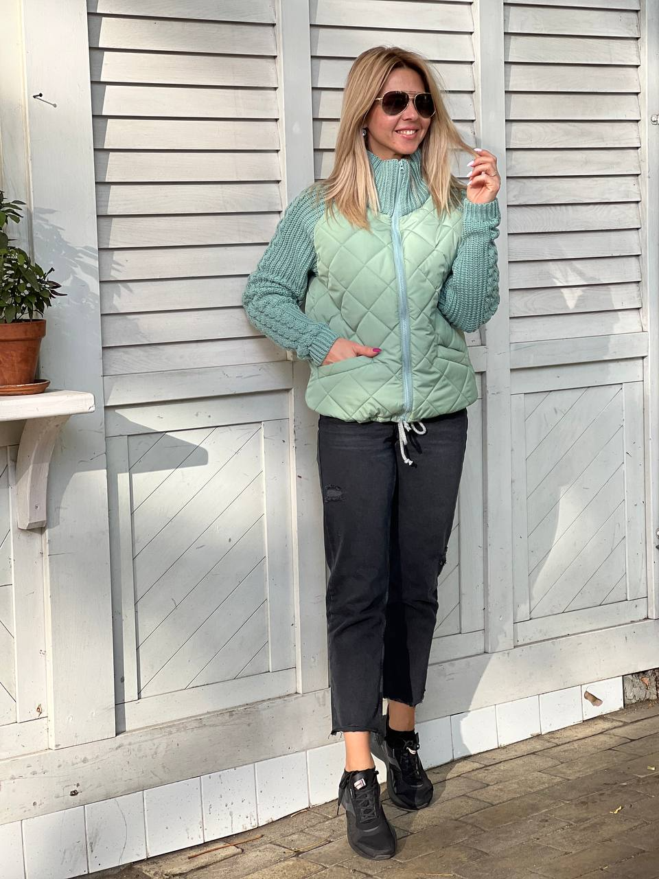 The Patchwork Knit Jacket