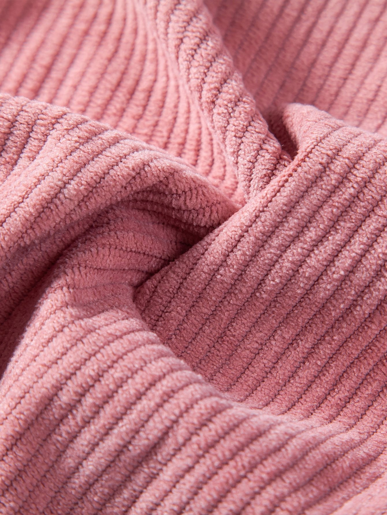 Corduroy Oversize T-Shirt With Pocket