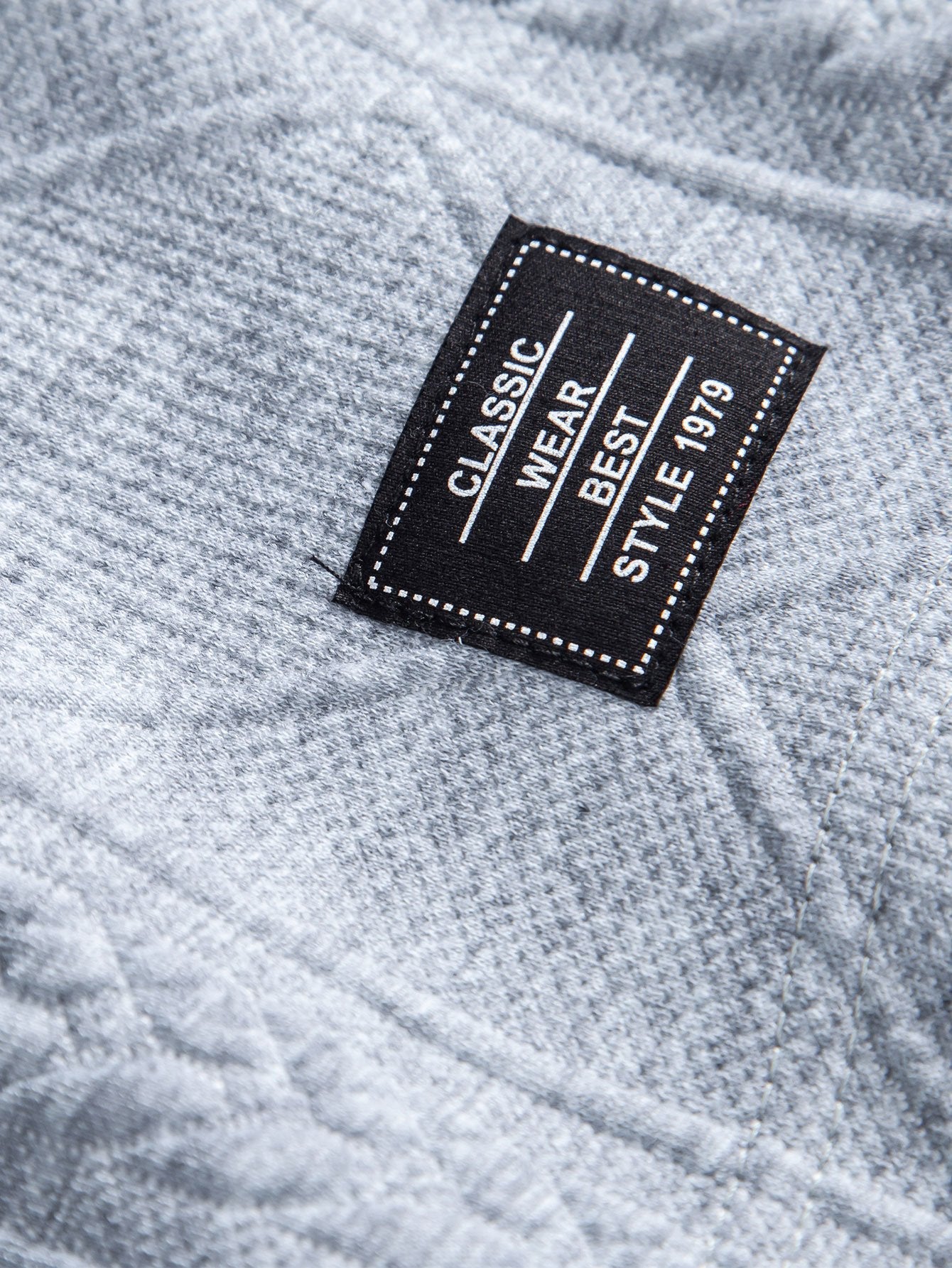 Geometric Jacquard Drawstring Shorts