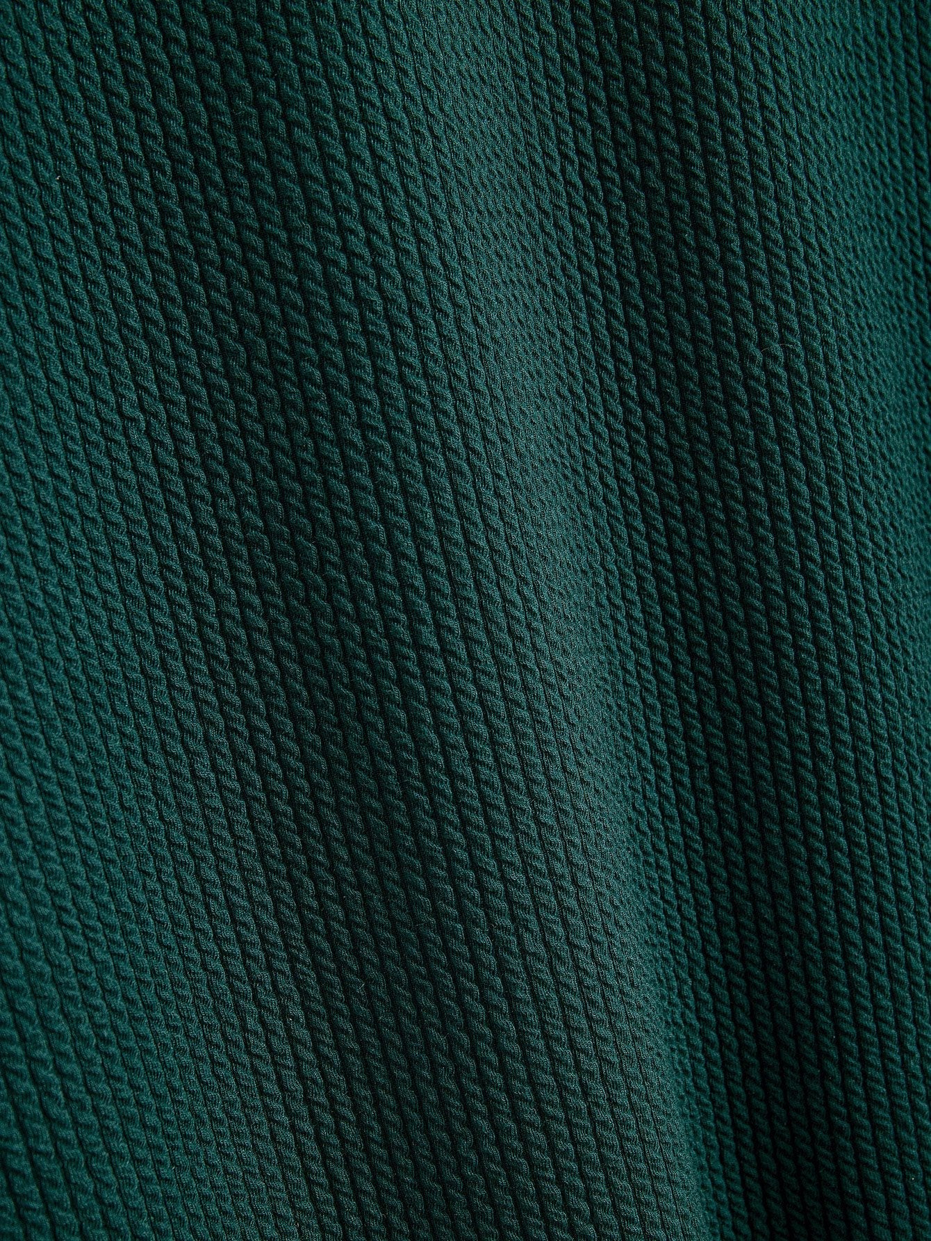 Muscle Fit Ribbed Raglan Sleeve T-Shirt