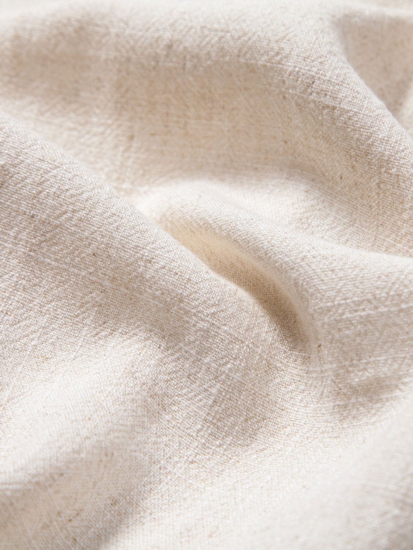 V Neck Linen Rayon Blend Shirt & Straight Leg Linen Pants