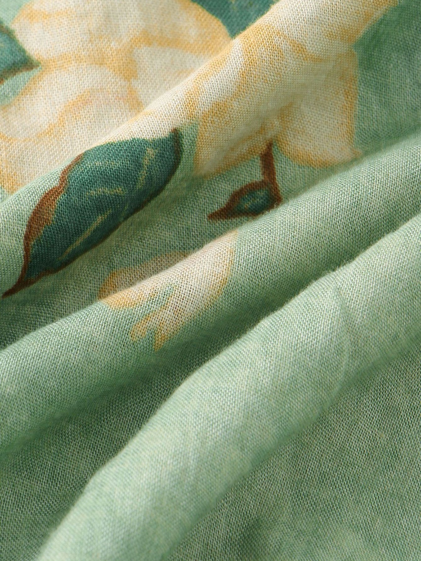 Floral Print Button Up Shirt