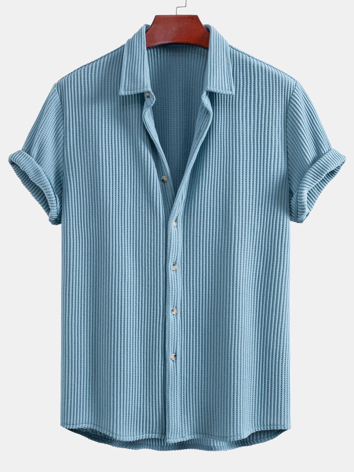 Waffle Button Up Shirt