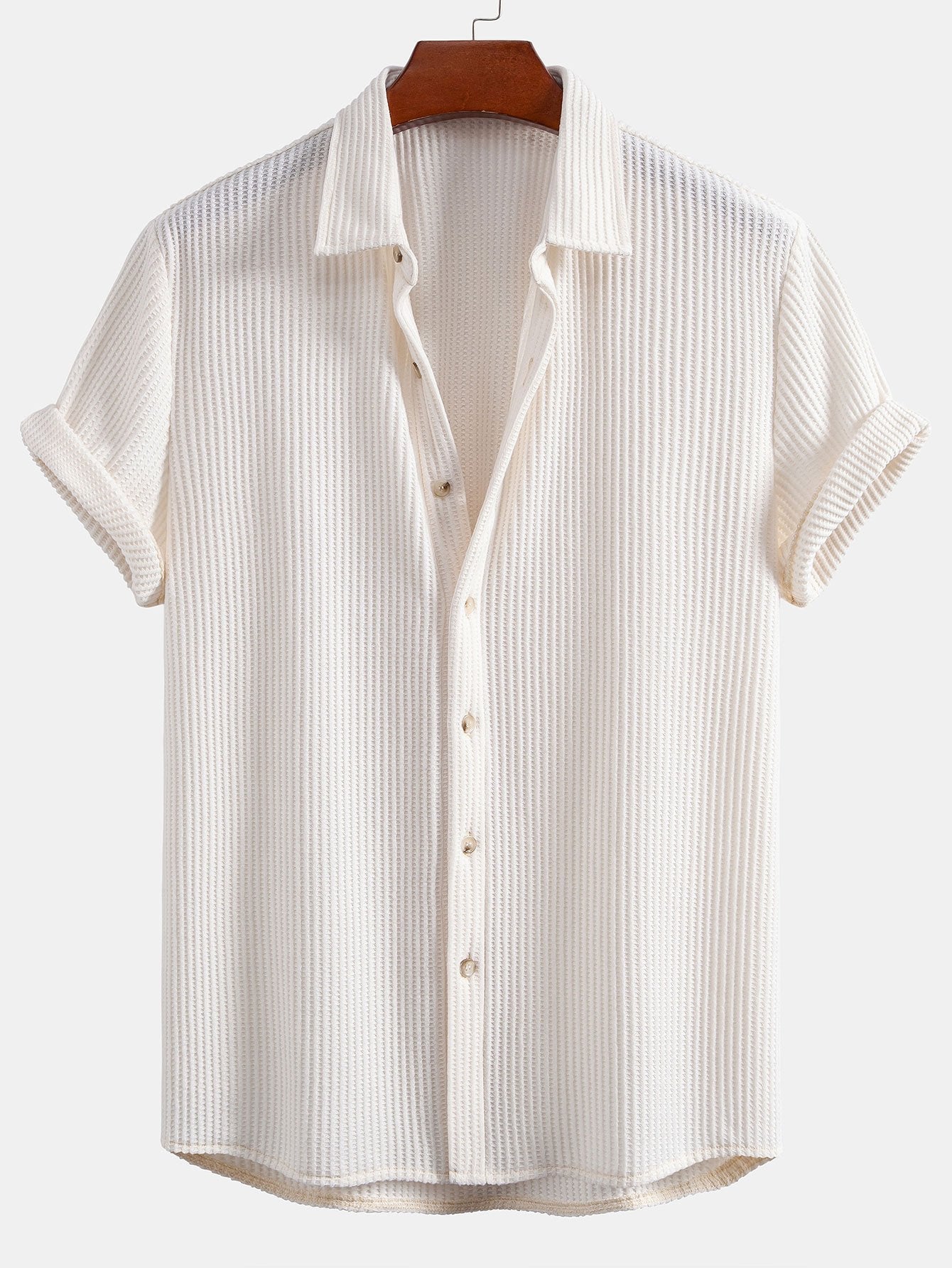 Waffle Button Up Shirt
