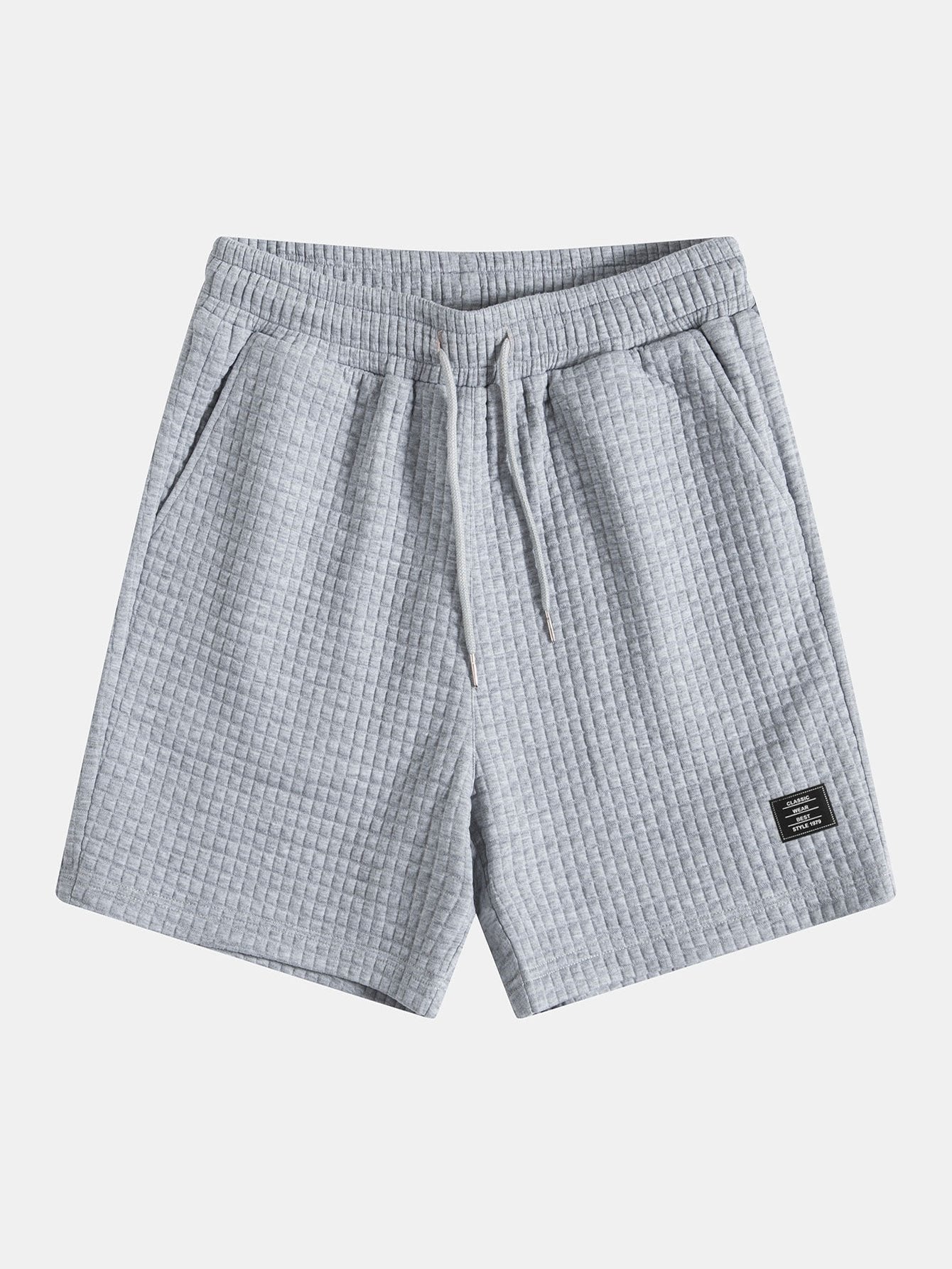 Waffle Drawstring Shorts