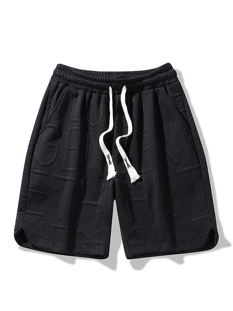 Letter Jacquard Warm Up Shorts