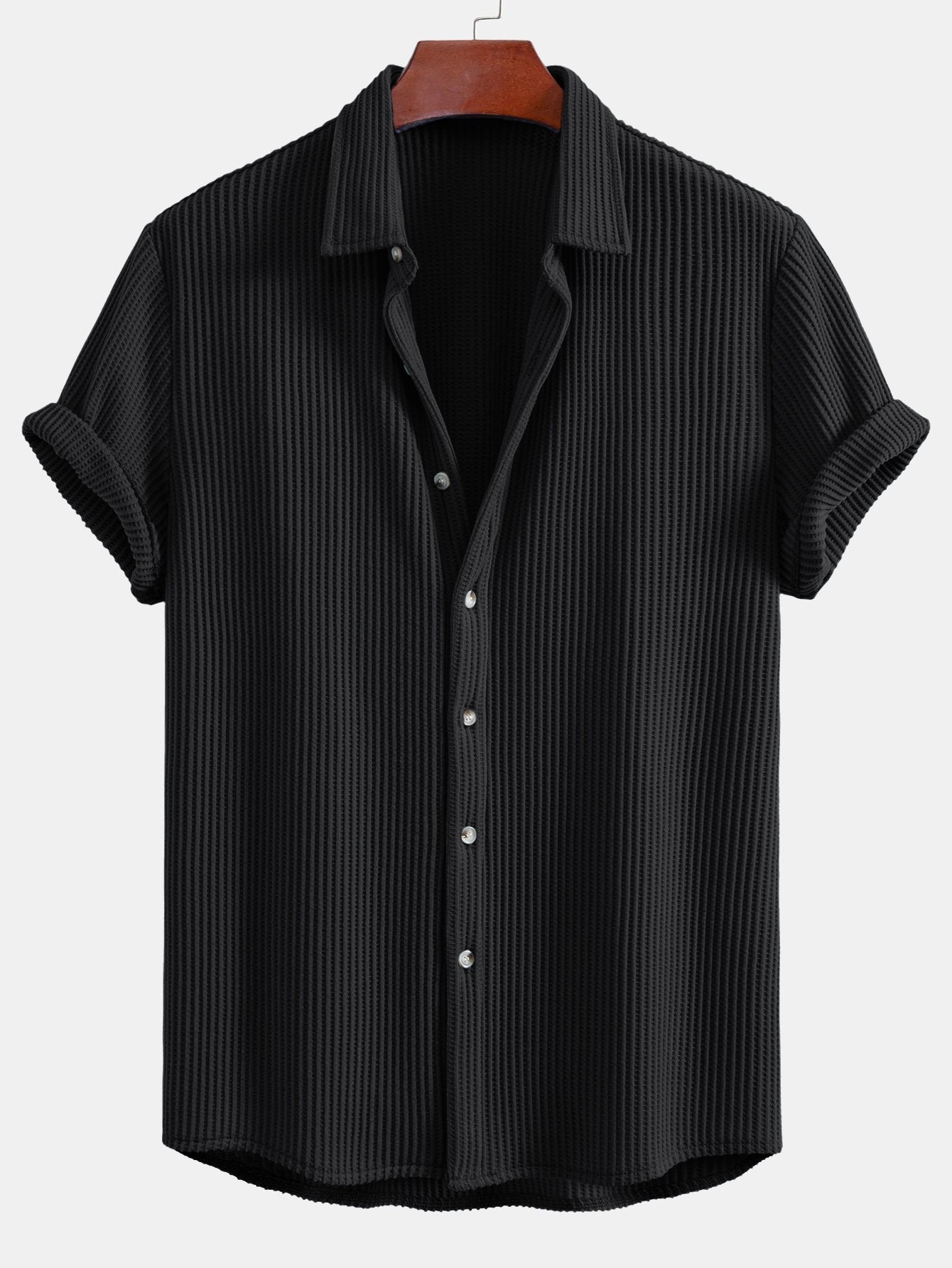 Waffle Button Up Shirt