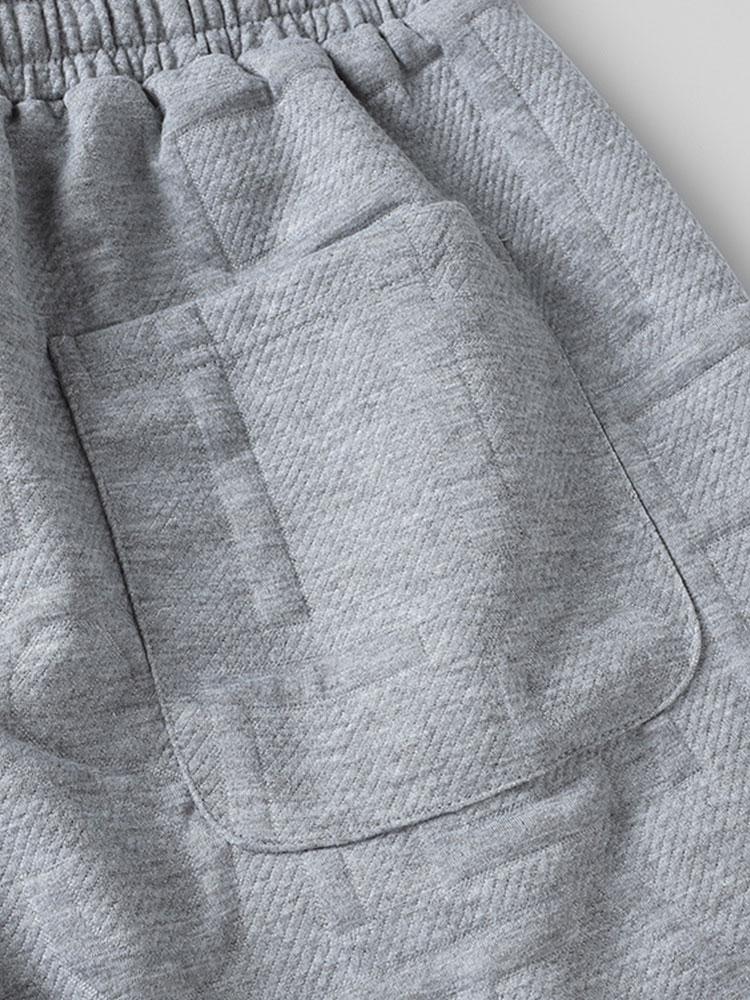 Letter Jacquard Warm Up Shorts