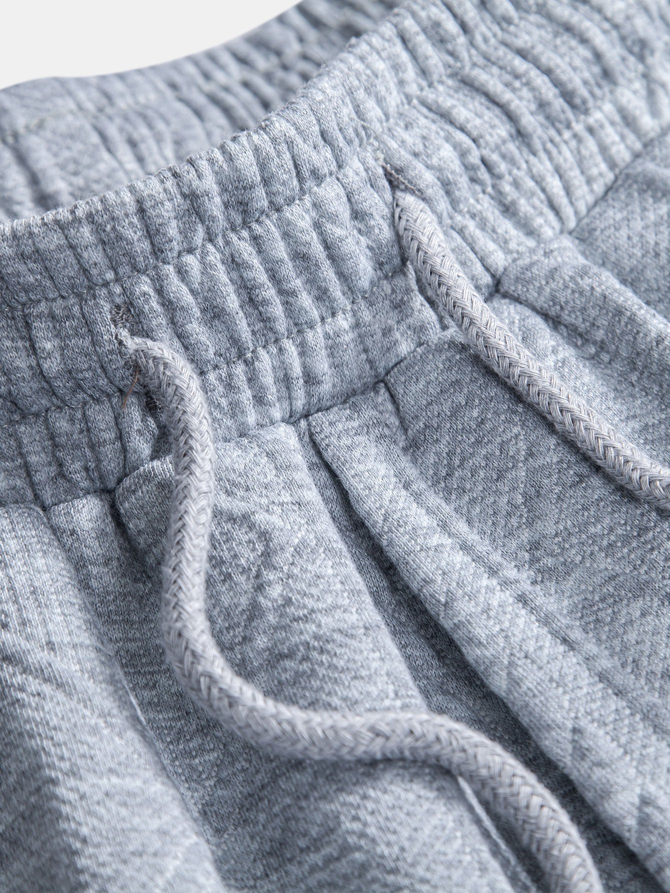 Geometric Jacquard Drawstring Shorts