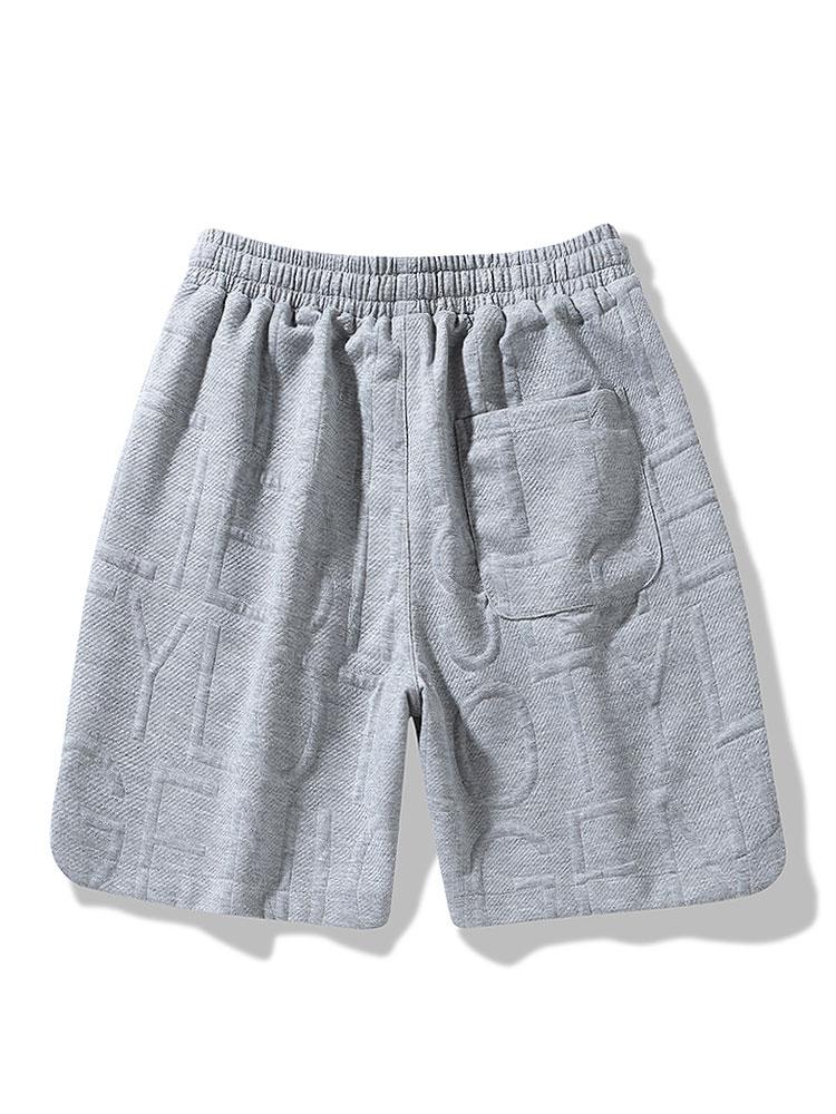 Letter Jacquard Warm Up Shorts