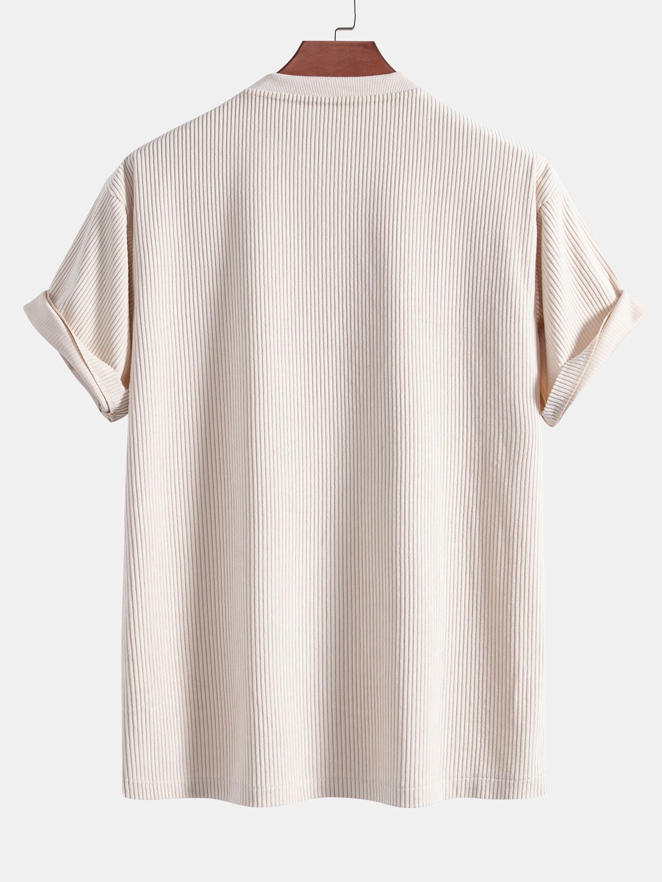 Corduroy Oversize T-Shirt With Pocket