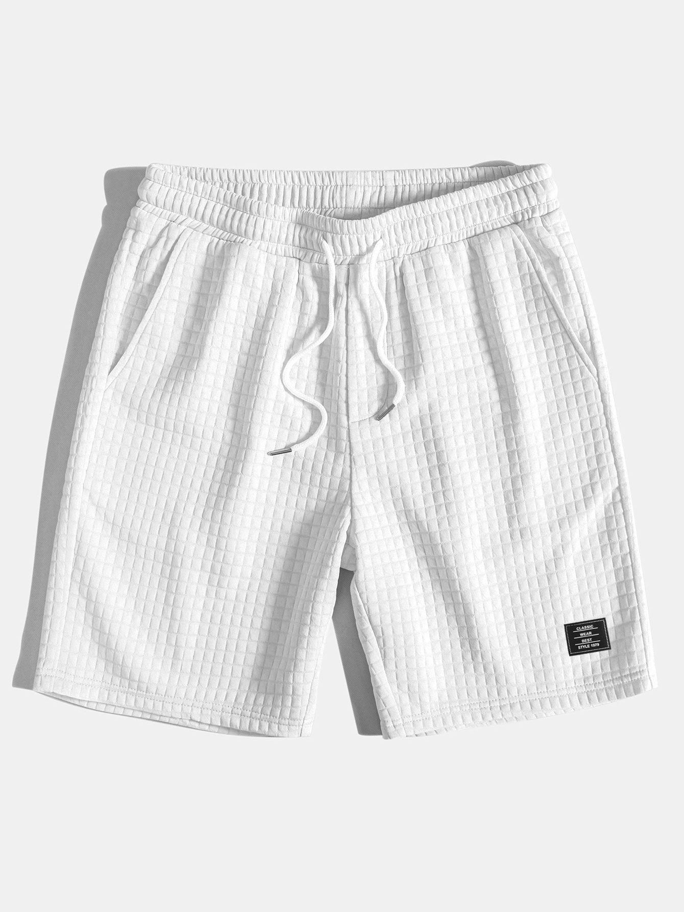 Waffle Drawstring Shorts