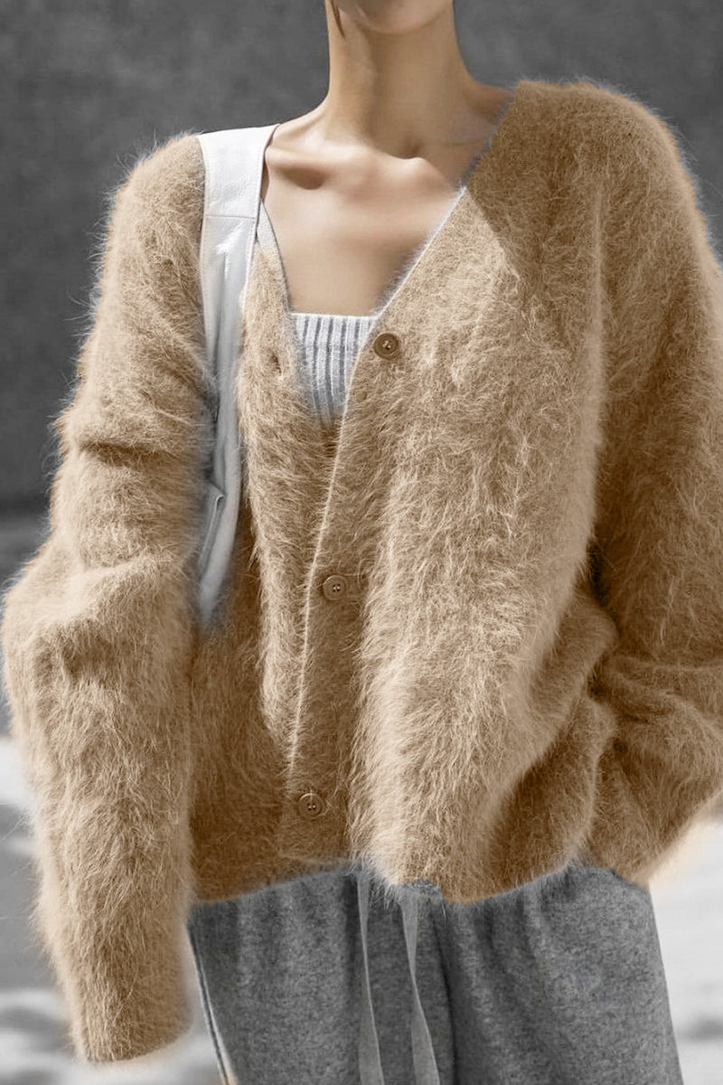 Vegan Knit Long Sleeve Cardigan