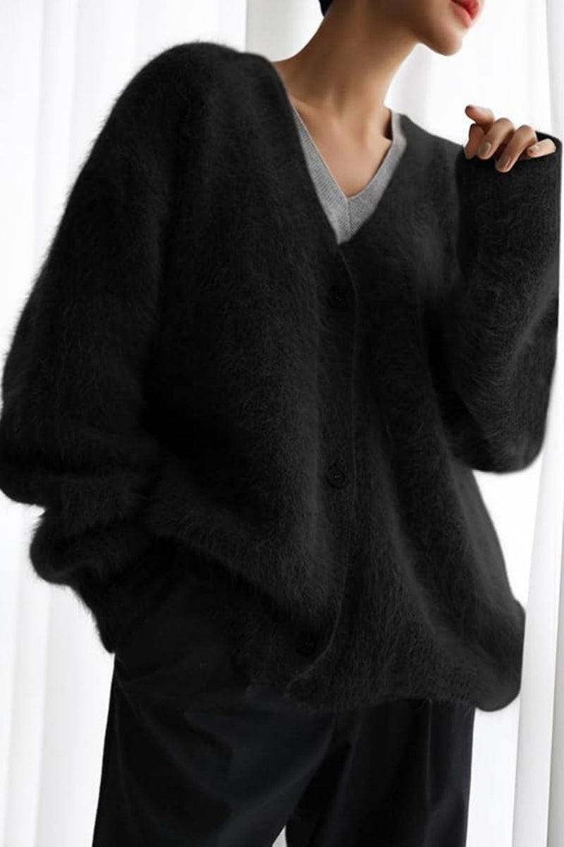 Vegan Knit Long Sleeve Cardigan