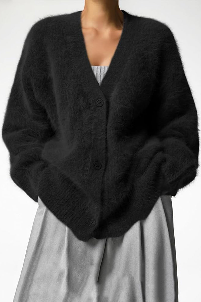 Vegan Knit Long Sleeve Cardigan