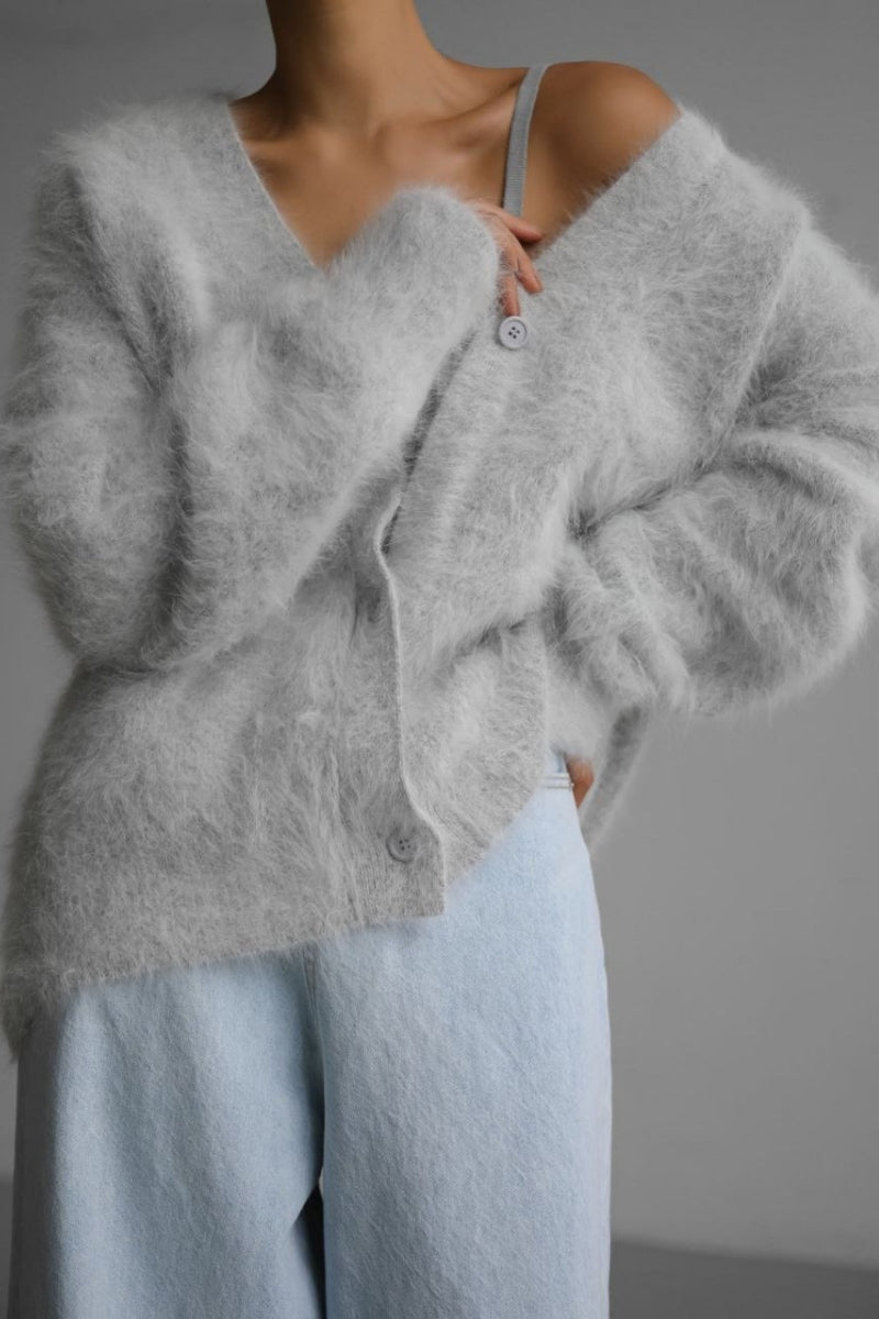 Vegan Knit Long Sleeve Cardigan