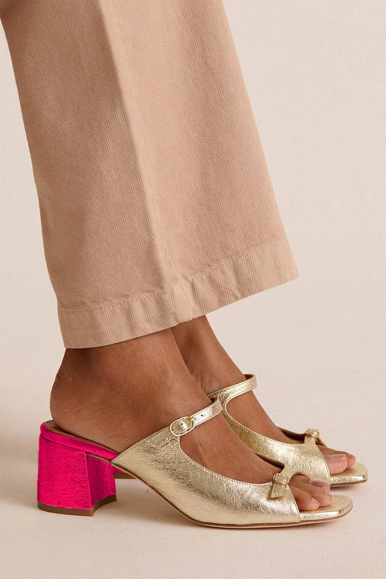 Aurora elegant Riviera sandals in Gold