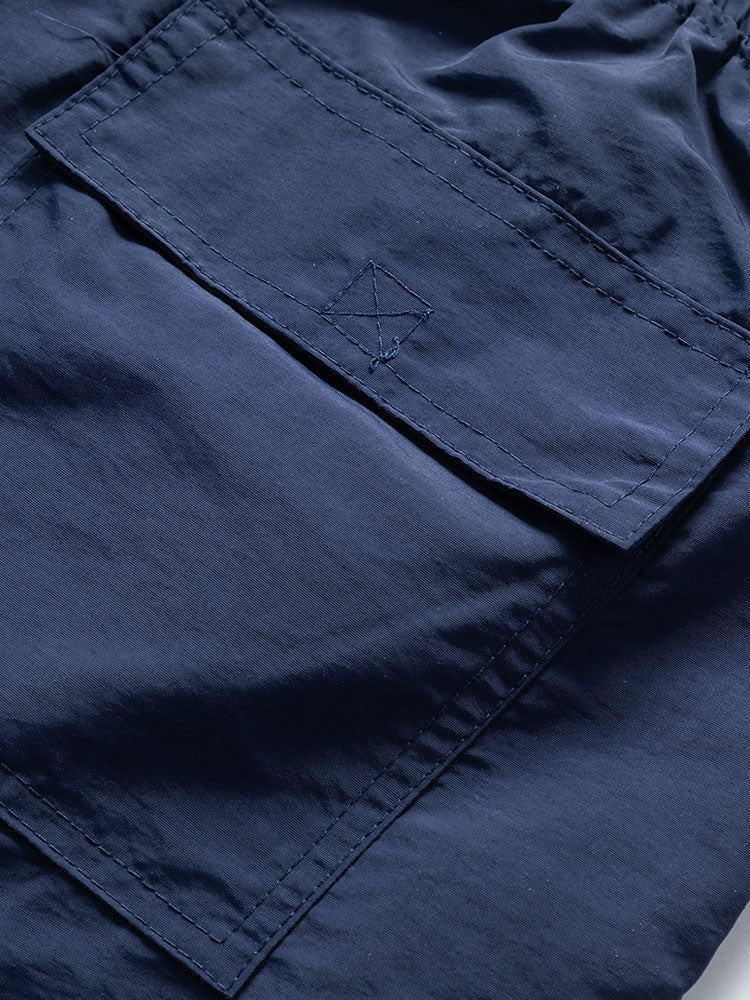 Island Sailing Print Button Up Shirt & Swim Shorts
