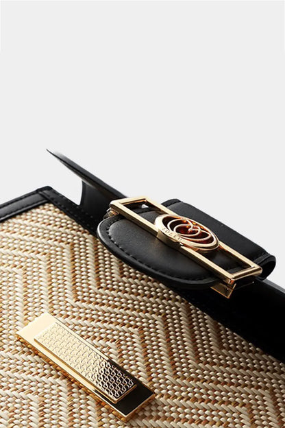 Colorblock Saddle Crossbody Bag