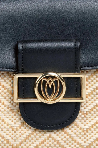 Colorblock Saddle Crossbody Bag