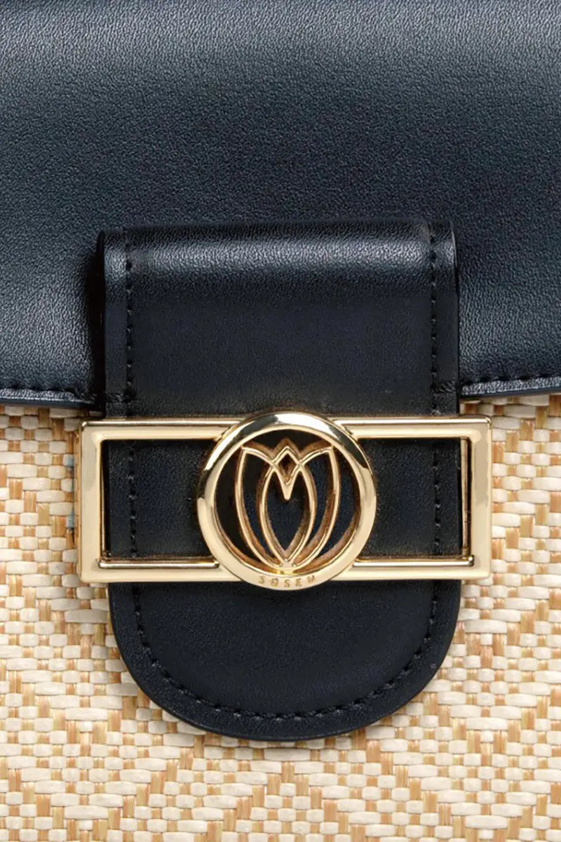 Colorblock Saddle Crossbody Bag