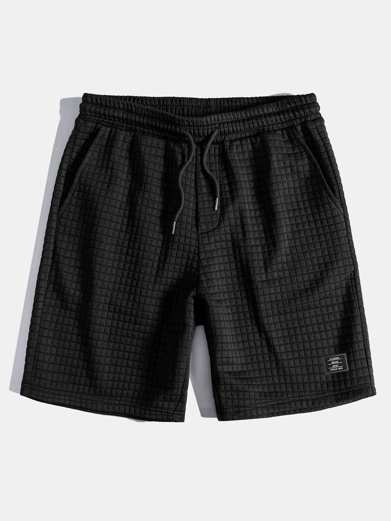 Kangaroo Pocket Waffle Hooded T-Shirt & Shorts