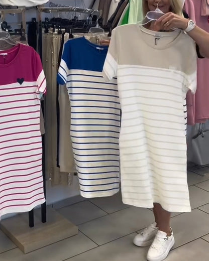 Serena Striped Day Dress