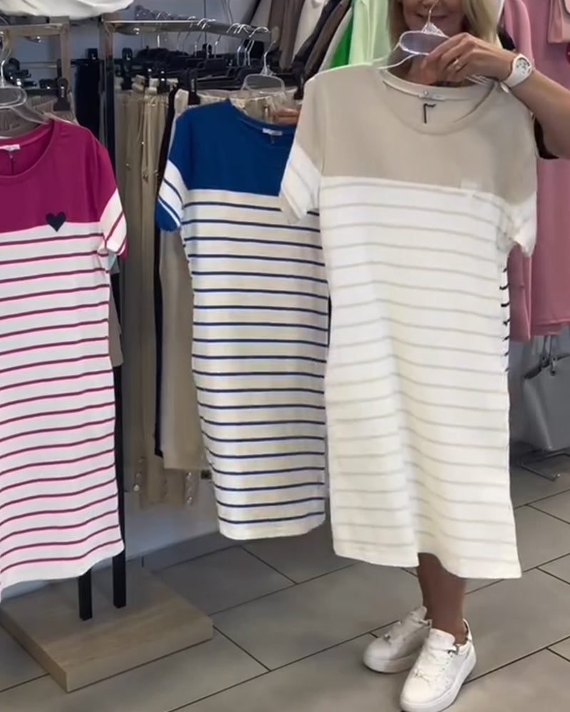 Serena Striped Day Dress