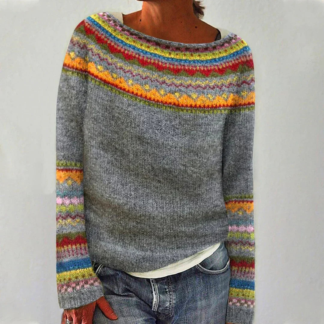 Julia - Retro Scandinavian knitted sweater