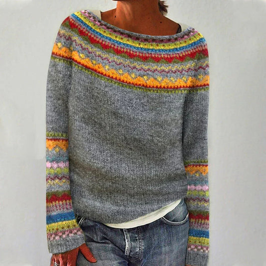 Julia - Retro Scandinavian knitted sweater