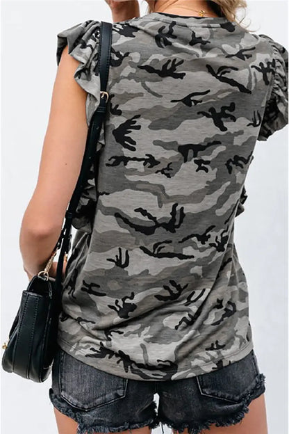 Leopard Print Loose Short-Sleeve T-Shirt
