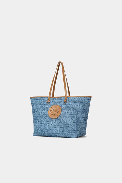 Woven Luxe Tote Bag for Women