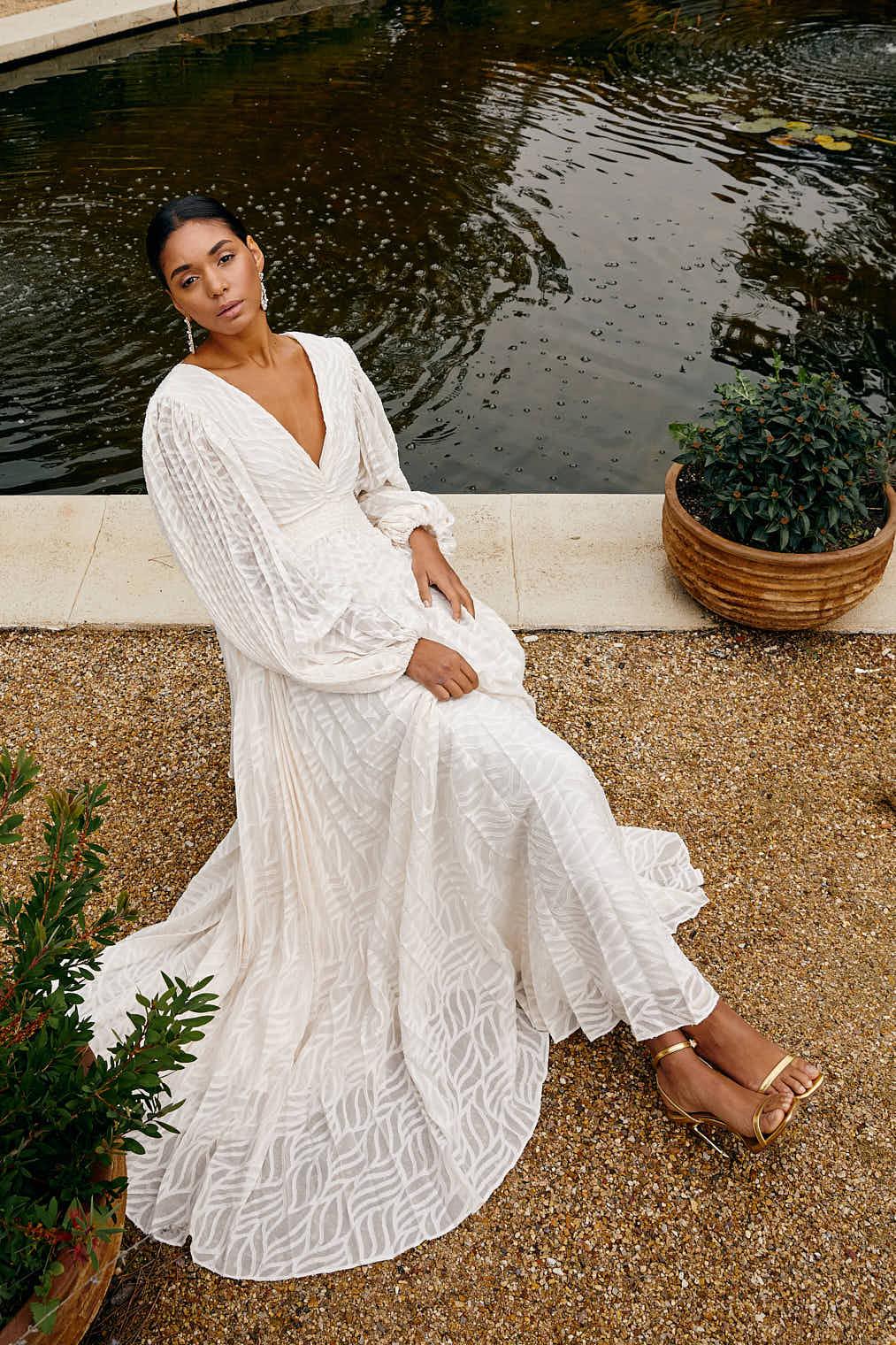 Elyra Cream Maxi Dress