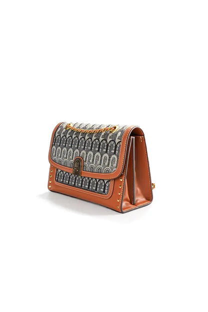 G-Jacquard Fabric Crossbody Shoulder Bag