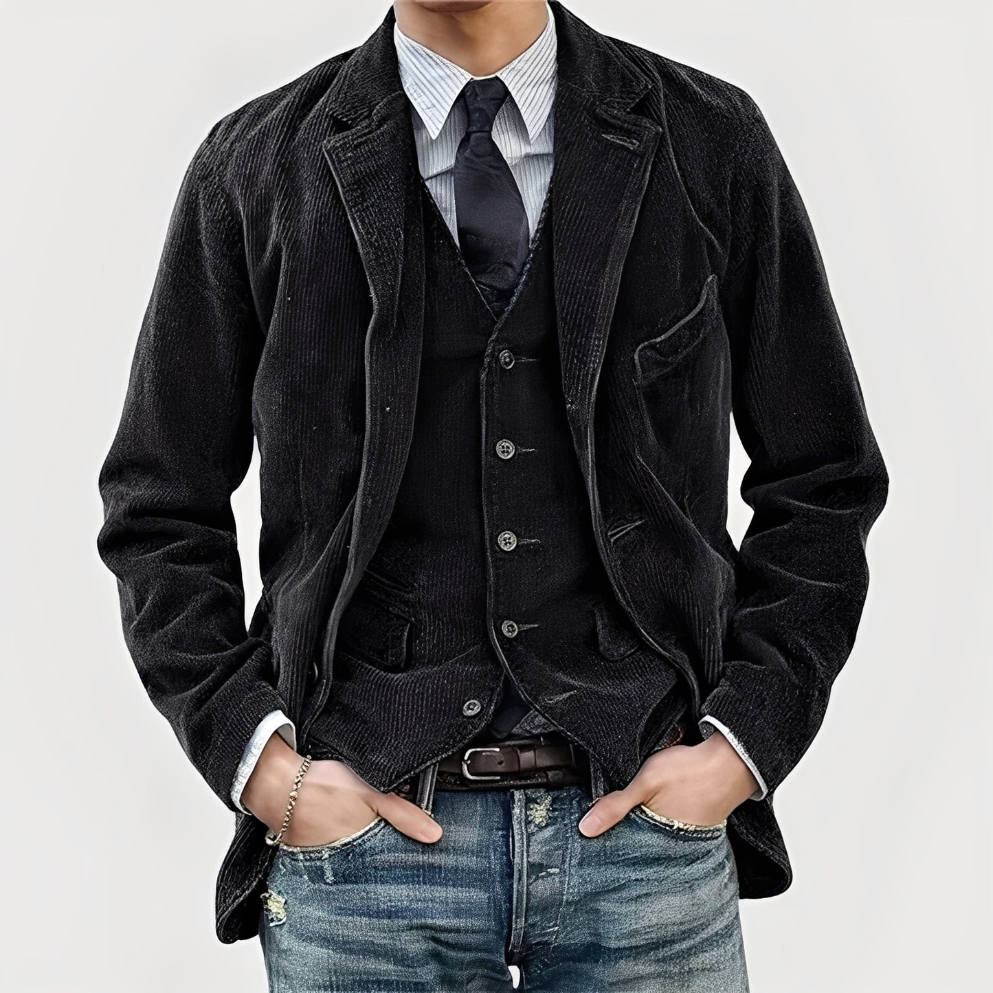Tommy| 2-Piece Suit Blazer and Vest