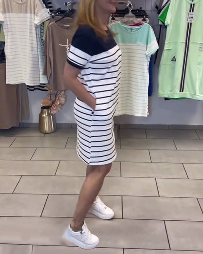 Serena Striped Day Dress