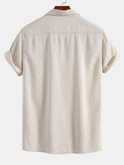 Linen Cuban Shirt With Pockets