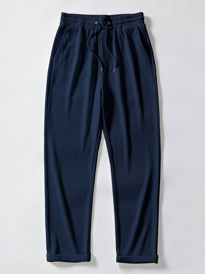 Island Sailing Print Button Up Shirt & Straight Leg Ribbed Pants