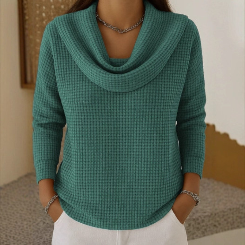The Serene Waffle Sweater
